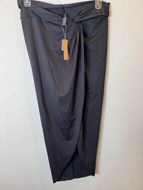 Skims women’s swimming Black Wrap-Front slit SZ XL